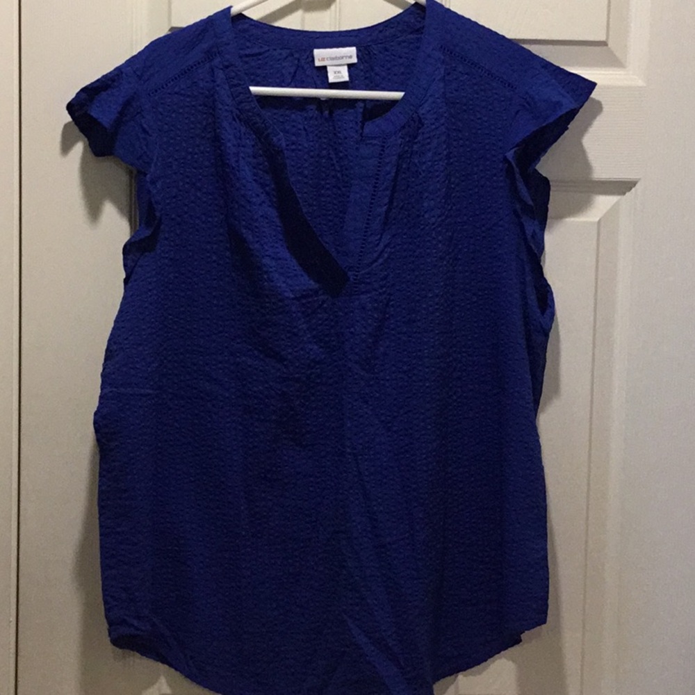 Liz Claiborne Royal Blue Top, size XXL